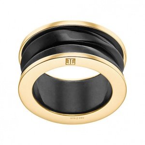 JETTE Gold Damenring Twisted