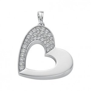 JETTE Silber Charm Herz