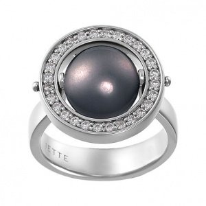 JETTE Silber Mobile Damenring