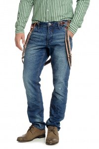 Jeans mit Hosenträgern