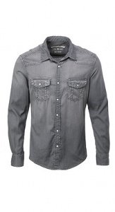 Jeanshemd im Western-Style