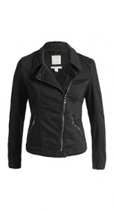 Jeansjacke im Biker-Look