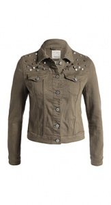 Jeansjacke mit Knopfleiste