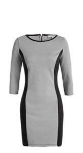 Jersey Kleid mit Colourblockings