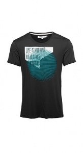 Jersey-Shirt aus Baumwolle-Viskose