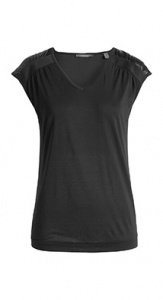 Jersey Shirt mit Satin