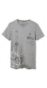 Jersey T-Shirt mit maritimen Prints