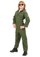 Jetpilot Kinderkostüm Flieger khaki