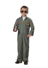 Jetpilot Pilot Flieger Kinderkostüm khak