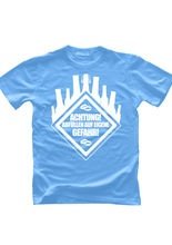 JGA T-Shirt Achtung Abfüllen hellblau