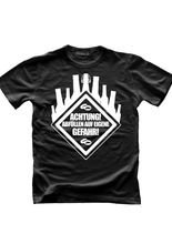 JGA T-Shirt Achtung Abfüllen schwarz