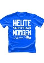 JGA T-Shirt Heute sauf ich... blau
