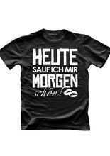 JGA T-Shirt Heute sauf ich... schwarz