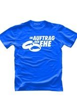 JGA T-Shirt Im Auftrag der Ehe blau