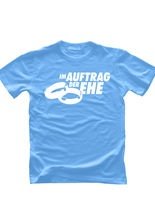 JGA T-Shirt Im Auftrag der Ehe hellblau