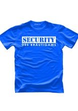 JGA T-Shirt Security des Bräutigams blau