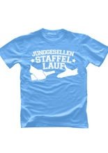 JGA T-Shirt Staffellauf hellblau