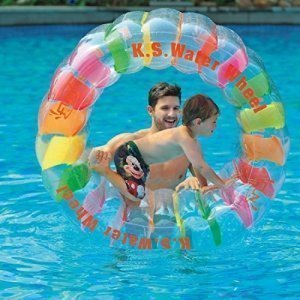 Jilong Kid-Ster Water Wheel - transparentes Wasser Laufrad im Regenbogen-Design Ø 125 cm