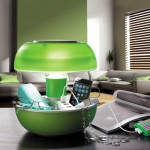 JOYO Tischlampe mit USB-Ports - Grün