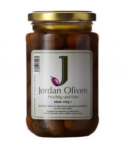 Jordan Olivenöl Lesbos Oliven mit Stein 