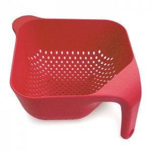 Joseph Joseph SQUARE COLANDER Sieb Rot L