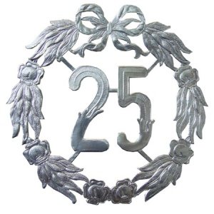 Jubiläumskranz 25, silber