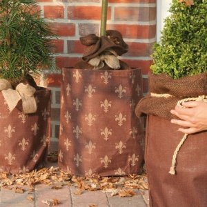 Juteübertopf Lilie 45x55 cm