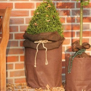 Juteübertopf braun 45x55 cm