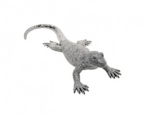 KARE Design Deko Figur Lizard Silver Big