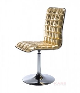 KARE Drehstuhl Funky Gold 2er Set