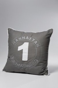 KARE Kissen Number One Anthrazit