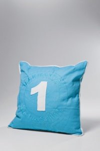 KARE Kissen Number One Türkis