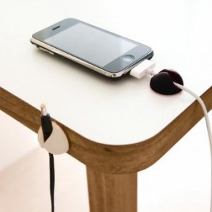 Kabelclips Cable Drop 6er Set schwarz