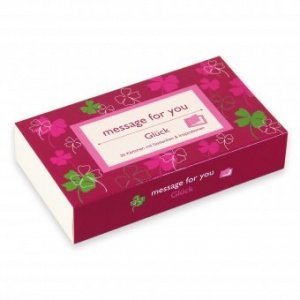 Kärtchen-Box Message For You Glück