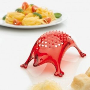 Käsereibe Kasimir transparent rot