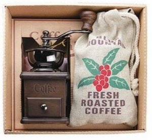 Kaffee Geschenk Set Kaffeemühle