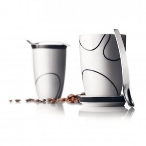 Kaffee-Set Black Contour medium