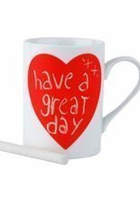 Kaffeebecher Liebesbotschaft, mit Tafel 