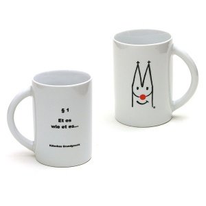 Kaffeebecher `kölsches Grundgesetz §1`
