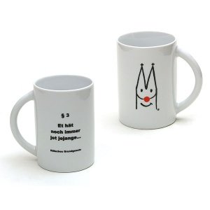 Kaffeebecher `kölsches Grundgesetz §3`