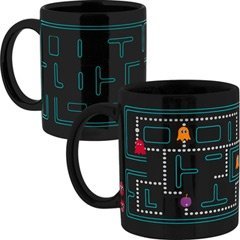 Kaffeebecher mit Wärmebild Pac Man