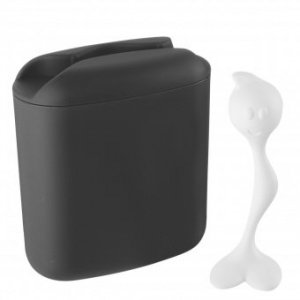 Kaffeedose Hot Stuff solid schwarz / wei