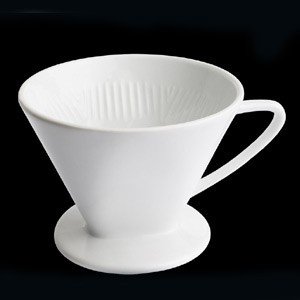 Kaffeefilter aus weissem Porzellan, Größ