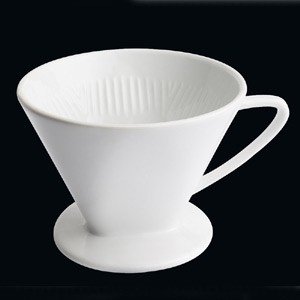 Kaffeefilter aus weissem Porzellan, Größ