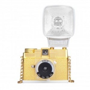 Kamera Diana Mini mit Blitz Gold Edition