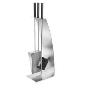 Kamingarnitur Edelstahl 4tlg