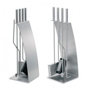 Kamingarnitur Edelstahl 5 tlg.