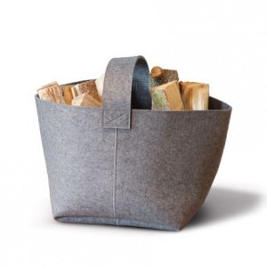 Kaminholzkorb mit Tragegriff