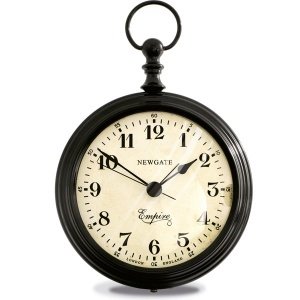 Kaminuhr mit Weckfunktion "Empire", schw