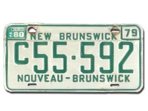 Kanadisches PKW-Kennzeichen aus New Brun